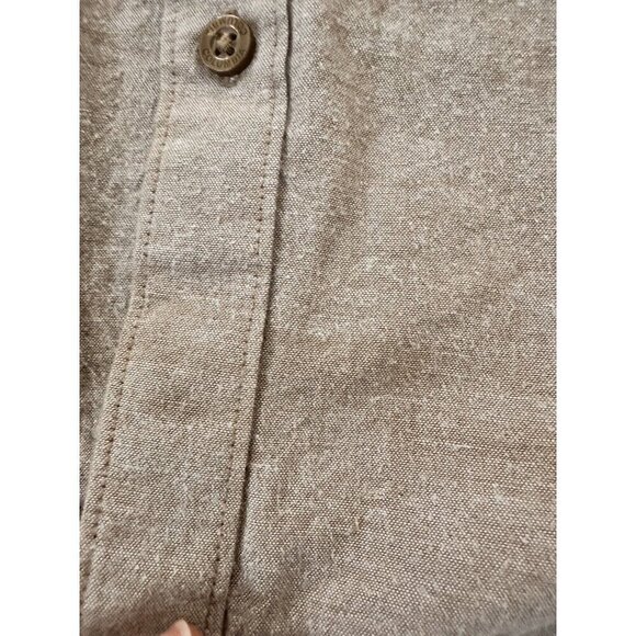 Columbia Men's Shirt Size Large Button‎ Down Tan Cotton Long Sleeve Grandpacore - Picture 12 of 12